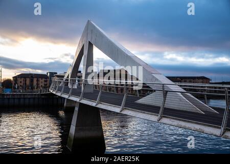 Tradeston Brücke, Glasgow Stockfoto