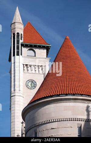 Außenansicht des historischen Union Station, St. Louis, Missouri Stockfoto