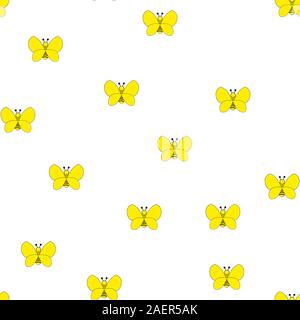 Wundervolles Design der fleißigen Bienen auf einer hellgelben Hintergrund.eps 10. Stock Vektor