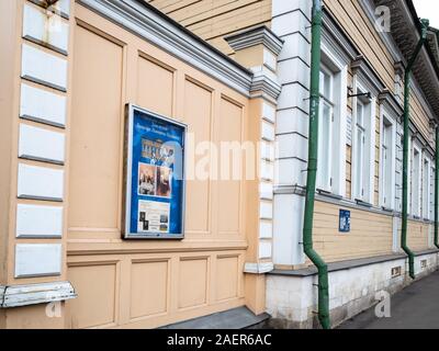 Moskau, Russland - November 19, 2019: Haus - Museum von Wassili Lwowitsch Puschkin, Onkel des russischen Dichters Alexander Puschkin auf alten Basmannaya Straße in Mosc Stockfoto