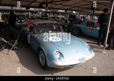 Ian Bankhurst, Lotus Elan 26R, Bar 1, Wachen Trophäe, GT Autos, Goodwood Motor Racing Chichester West Sussex Stockfoto