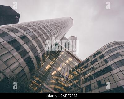 Wolkenkratzer des La Defense District in Paris, Frankreich Stockfoto