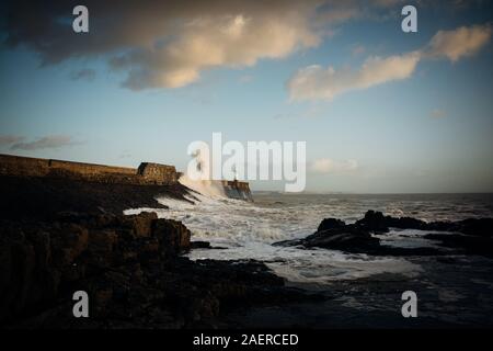 Porthcawl Leuchtturm Stockfoto