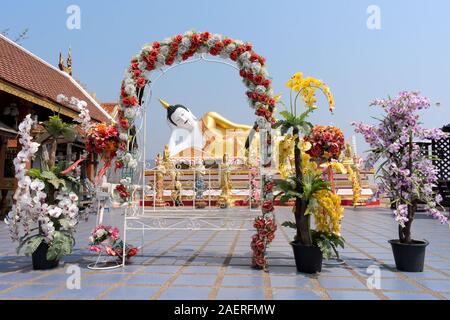 Wat Phra That Doi Kham Temple, Chiang Mai, Thailand Stockfoto
