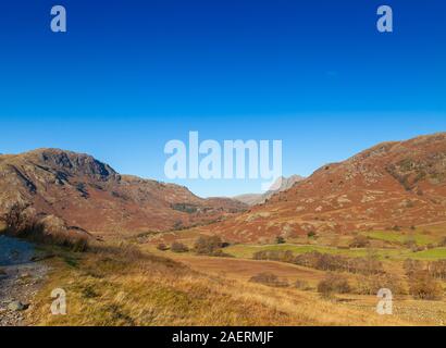 Auf Wetherlam Hügel und in der Nähe von Elterwater, Lake District, Cumbria, England Stockfoto