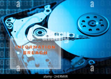 Konzept der beschädigt und gebrochen. Stockfoto