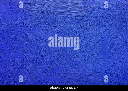 Zusammenfassung Hintergrund blaue Farbe von Acrylfarben. Konkreten Hintergrund. Stockfoto