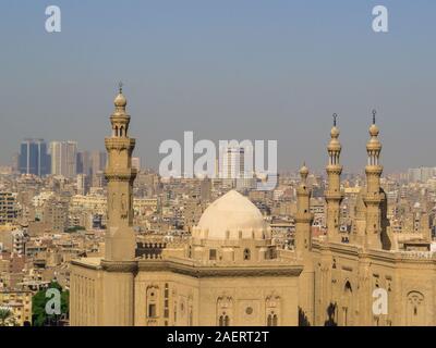 Stadt Luftaufnahme von der Zitadelle in Kairo, Ägypten Stockfoto
