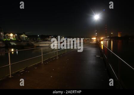 Bergkamen.Port .Marina Rünthe.Yacht hafen.Datteln-Hamm -Kanal.Ruhrgebiet.Ruhrgebiet.NRW Nort Westfalen.Deutschland Stockfoto