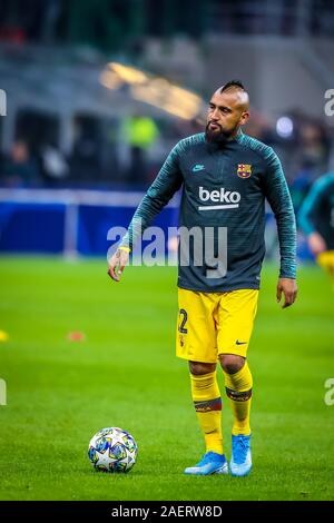 Mailand, Italien, 10 Dez 2019, arturo Vidal (FC Barcelona) während des Turniers rund - Inter vs Barcelona - Fußball Champions League Männer Meisterschaft - Credit: LPS/Fabrizio Carabelli/Alamy leben Nachrichten Stockfoto