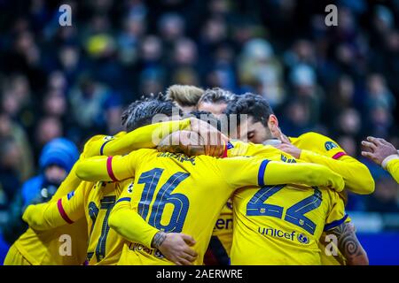 Mailand, Italien. 10 Dez, 2019. Glück fc barcelonaduring Turnier Runde - Inter vs Barcelona, Fussball Champions League Männer Meisterschaft in Mailand, Italien, 10. Dezember 2019 - LPS/Fabrizio Carabelli Credit: Fabrizio Carabelli/LPS/ZUMA Draht/Alamy leben Nachrichten Stockfoto