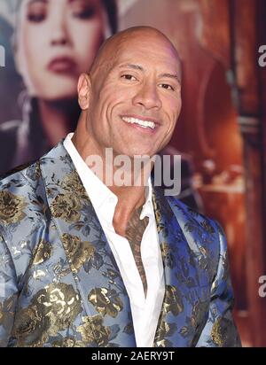 HOLLYWOOD, CA - 09 Dezember: Dwayne Johnson besucht die Premiere von Sony Pictures'' Jumanji: Die nächste Ebene' an der TCL Chinese Theatre am 09. Dezember 2019 in Hollywood, Kalifornien. Stockfoto