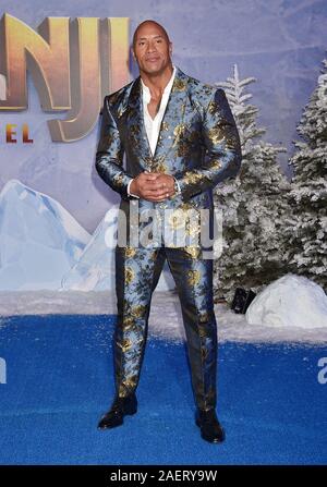 HOLLYWOOD, CA - 09 Dezember: Dwayne Johnson besucht die Premiere von Sony Pictures'' Jumanji: Die nächste Ebene' an der TCL Chinese Theatre am 09. Dezember 2019 in Hollywood, Kalifornien. Stockfoto