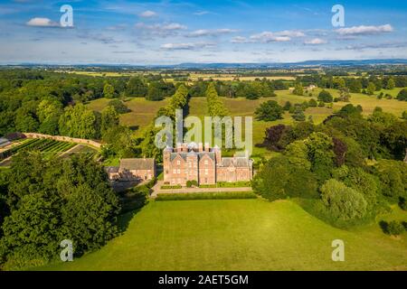 Die historische Kiplin Hall, ein gut erhaltenes Haus Haus aus dem 17. Jahrhundert, Yorkshire, Vereinigtes Königreich. Stockfoto