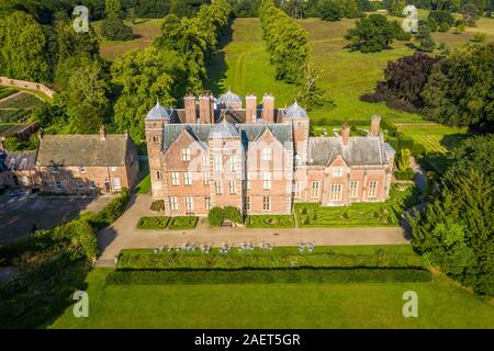 Die historische Kiplin Hall, ein gut erhaltenes Haus Haus aus dem 17. Jahrhundert, Yorkshire, Vereinigtes Königreich. Stockfoto