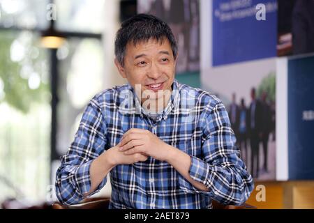 ---- Wang Jian, CTO der Chinesischen multinationale Konglomerat holding Alibaba Group, ist interviewt, nachdem er als der Bürgermeister von Alibaba genannt wurde. Stockfoto