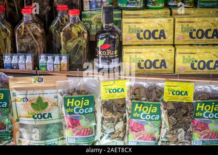 Natürliche Produkte zum Verkauf auf dem Markt in Bogotá ‡‡, Bogotá, Kolumbien Stockfoto