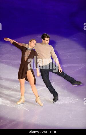 Madison HUBBELL & Zachary DONOHUE aus den USA während der Ausstellung Gala an der ISU Junior & Senior Grand Prix Finale 2019/20 an Palavela, am Dezember 08, 2019 in Turin, Italien. Credit: Raniero Corbelletti/LBA/Alamy leben Nachrichten Stockfoto