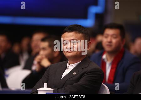 Jack Ma oder Ma Yun, dem Mitbegründer und ehemaliger Vorstandsvorsitzender von Alibaba Group, einem internationalen Technologiekonzern, besucht die 5. Welt Zhej Stockfoto