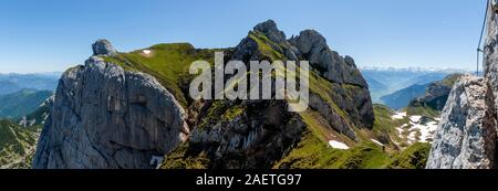 Roßkopf, 5-Gipfel Klettersteig, Wanderung auf dem Rofangebirge, Tirol, Österreich Stockfoto