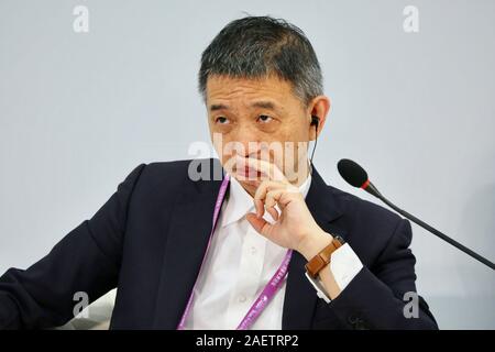 ---- Wang Jian, CTO der Chinesischen multinationale Konglomerat holding Alibaba Group, nimmt Boao Forum für Asien in Boao Stadt Qionghai Stadt, s Stockfoto