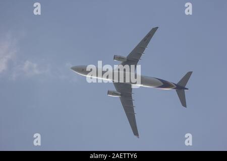 Chiangmai, Thailand - 25. November 2019: HS-TBG Airbus A330-300 von Thai Airways. Im Flug von Chiang Mai nach Bangkok. Stockfoto