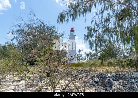 Lady Elliot Island Lighthouse, Great Barrier Reef Australien Stockfoto