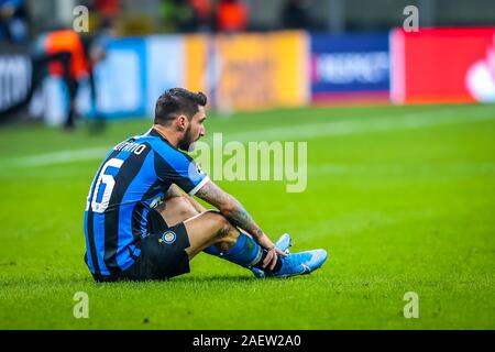 Matteo politano (FC Internazionale) während des Turniers rund - Inter vs Barcelona, Mailand, Italien, 10 Dez 2019, Fussball Champions League Männer Champ Stockfoto