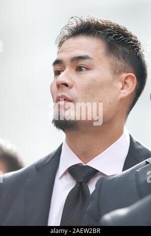 Tokio, Japan. 11 Dez, 2019. Yu Tamura, Dezember 11, 2019 Rugby: Japan Rugby Union Spieler sind von den Fans gefeiert, während der 2019 Rugby World Cup Japan team Parade in Tokio, Japan. Japan hat das WM-Viertelfinale zum ersten Mal. Quelle: LBA SPORT/Alamy leben Nachrichten Stockfoto