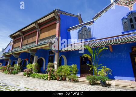 Cheong Fatt Tze - Der blaue Mansion, Georgetown, Penang, Malaysia Stockfoto