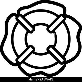 Vektor des Lebenseline-Symbols. Isolierte Darstellung des Kontursymbols Stock Vektor