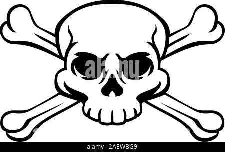 Totenkopf Pirat Jolly Roger Stock Vektor