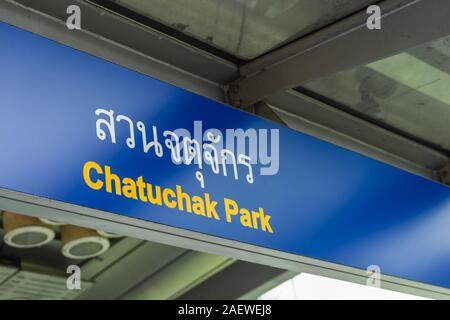 Bangkok, Thailand-Nov 2,19: Chatuchak Park Station ist eine wichtige Station im Norden von Bangkok. Stockfoto