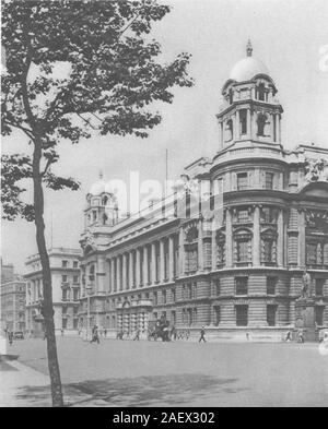 LONDON. Britische Büro in Whitehall 1926 alte vintage Bild drucken Stockfoto