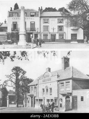 HAMPSTEAD. Tavernen von der Heide. Jack Straw Schloss und der Stier und Bush 1926 Stockfoto