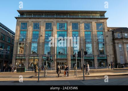 Die Außenseite des Kaufhaus Harvey Nichols auf St Andrew Square, Edinburgh, Schottland, Großbritannien Stockfoto