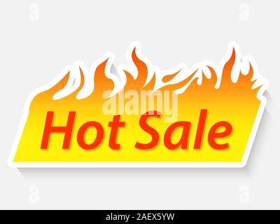 Heißes Verkaufsbanner Stock Vektor