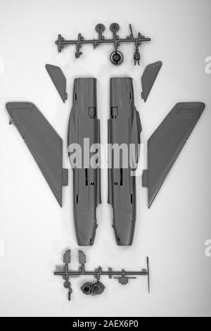 Airfix Lightning F-1A Flugzeugrumpf im Maßstab 1/72 Stockfoto