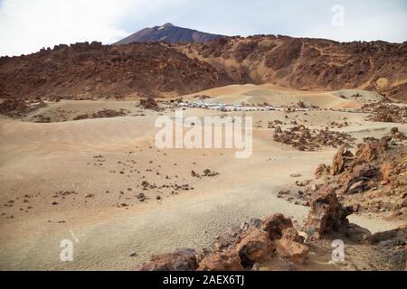 Lavafelsen und Bimsstein Feld bei Minas de San Jose, UNESCO-Welterbe, Nationalpark Teide, Teneriffa, Kanarische Inseln Stockfoto