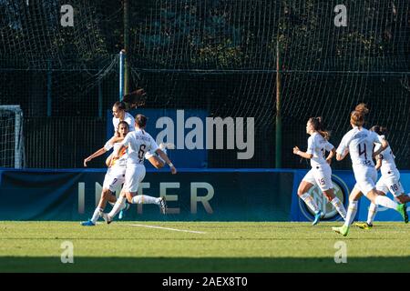 Andressa alvas von Silva (Roma) Glück gol während Inter Frauen vs als Roma, Milano, Italien, 08. Dez 2019, Fußball Italienische Fußball Serie A Frauen Meister Stockfoto