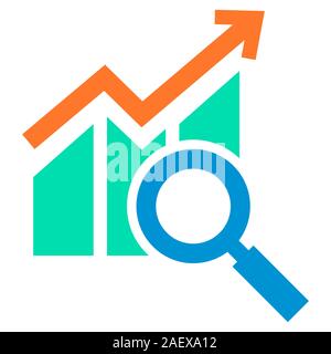 SEO-Symbol für Keyword-Strategie Stock Vektor