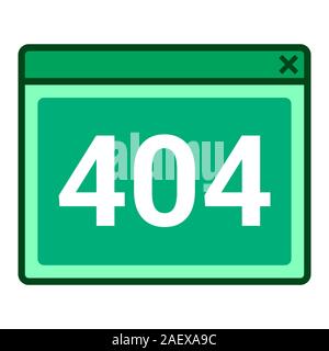 404 Web-Fehlercode Stock Vektor