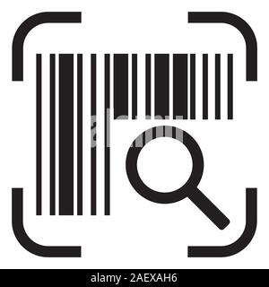 Barcode-Scanner-Symbol-Erkennung Stock Vektor