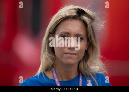 Mara Sangiorgio, Sky Sport f1 Italien während Potraits von Monza Grand Prix 2019 Formel 1 Meisterschaft in Monza, Italien, 01. Dezember 2019 Stockfoto