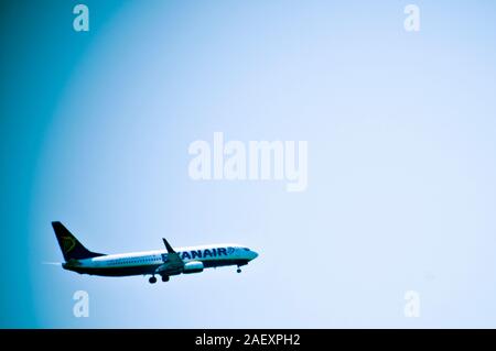 Rayanair Commercial Airplane Stockfoto