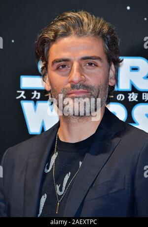 Tokio, Japan. 11 Dez, 2019. Darsteller Oscar Isaac besucht die Japan Premiere für den Film Star Wars: Der Aufstieg von Skywalker" in Tokio, Japan, am Mittwoch, 11. Dezember 2019. Dieser Film wird am 20. Dezember in der Welt öffnen. Vor diesem, Special Screening wird auf Hokkaido, Tokio, Aichi, Osaka und Fukuoka in Japan am 19. Dezember statt. Quelle: UPI/Alamy leben Nachrichten Stockfoto