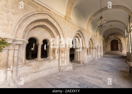 Castromonte, Spanien. Die Sala Capitular (kapitelsaal) des Klosters von La Santa Espina (heilige Dorn) Stockfoto