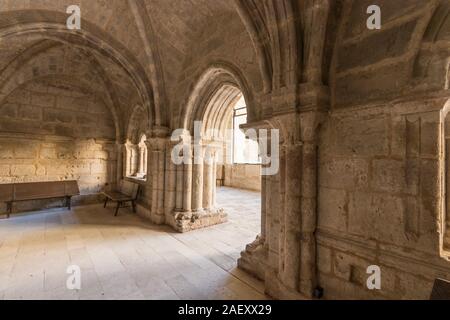 Castromonte, Spanien. Die Sala Capitular (kapitelsaal) des Klosters von La Santa Espina (heilige Dorn) Stockfoto