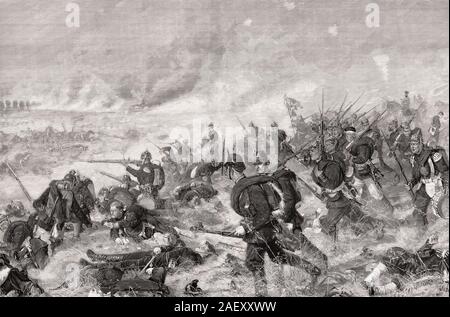 Die Schlacht von Mars-La-Tour am 16. August 1870, französisch-preußischen Krieg Stockfoto