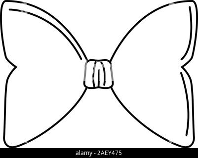 Zierschleife Symbol, flache Bauform Stock Vektor